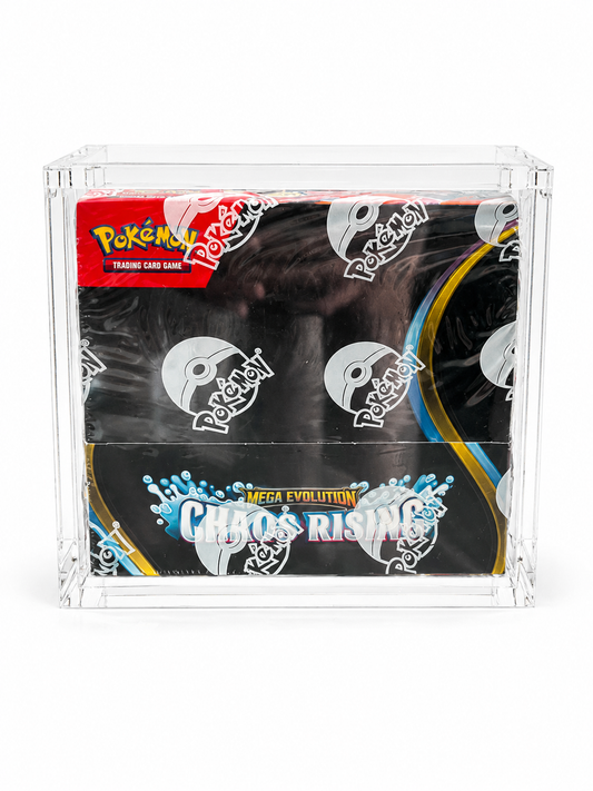 Premium Acrylic Booster Box Case for Pokémon Sealed Boxes